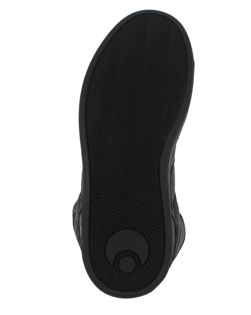 OSIRIS SHOES NYC 83 CLK BLACK BLACK WRINKLE TRAINERS