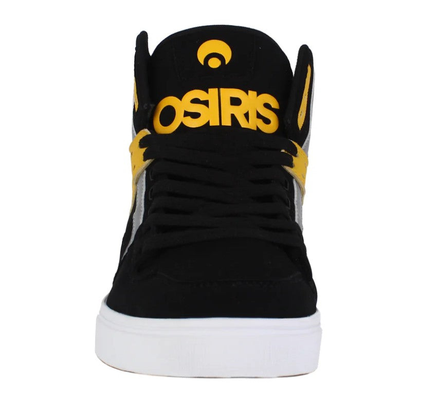 OSIRIS SHOES CLONE BLACK YELLOW WHITE TRAINERS