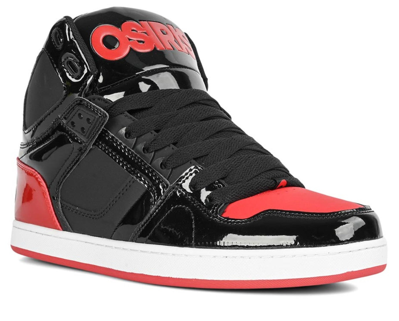OSIRIS SHOES NYC 83 CLK BLACK BLACK RED TRAINERS