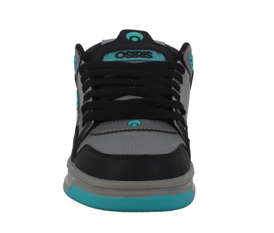 OSIRIS SHOES PERIL BLACK GREY TEAL TRAINERS