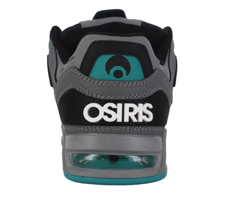 OSIRIS SHOES PERIL BLACK GREY TEAL TRAINERS