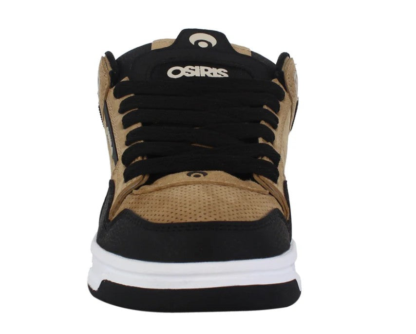 OSIRIS SHOES PERIL TAN BLACK WHITE TRAINERS