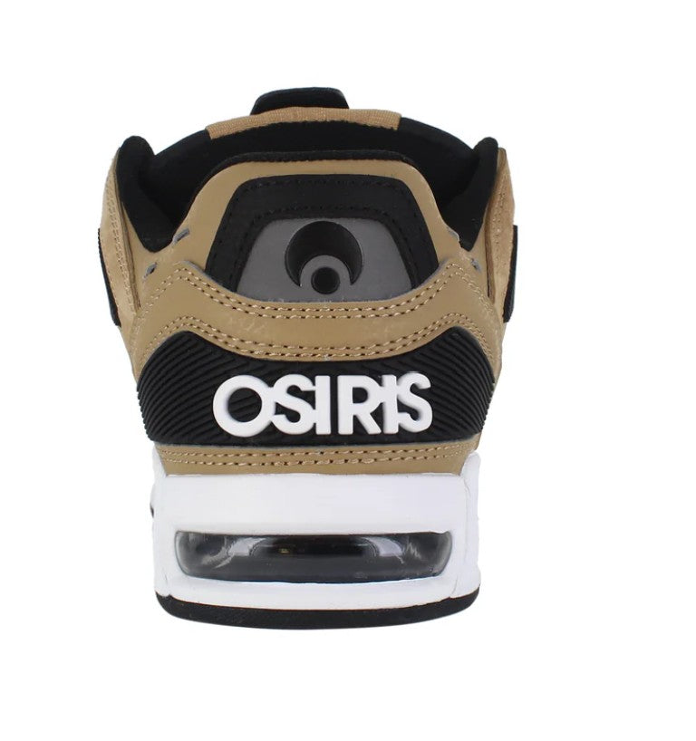 OSIRIS SHOES PERIL TAN BLACK WHITE TRAINERS