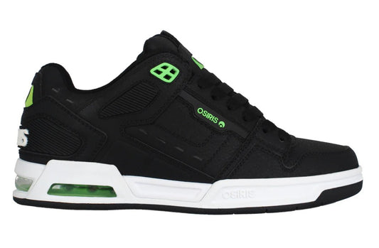 OSIRIS SHOES PERIL BLACK BLACK GREEN TRAINERS