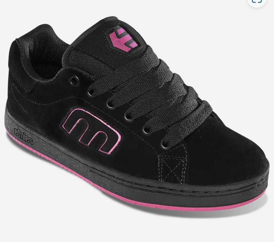ETNIES CALLICUT BLACK PINK TRAINERS