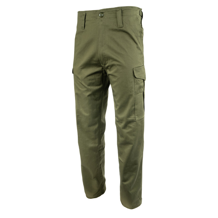 KHAKI GREEN HEAVYWEIGHT COMBAT TROUSERS