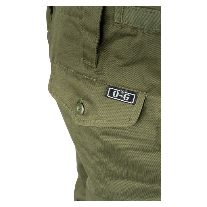 KHAKI GREEN HEAVYWEIGHT COMBAT TROUSERS