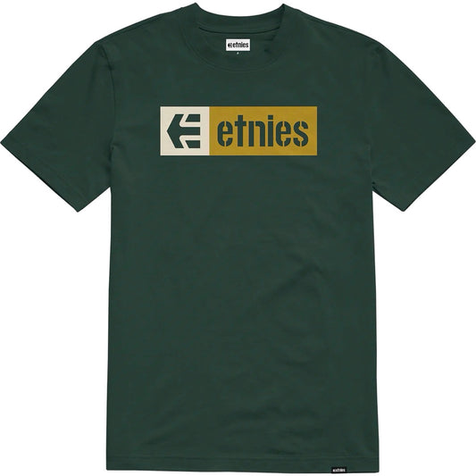 ETNIES NEW BOX GREEN GOLD T- SHIRT
