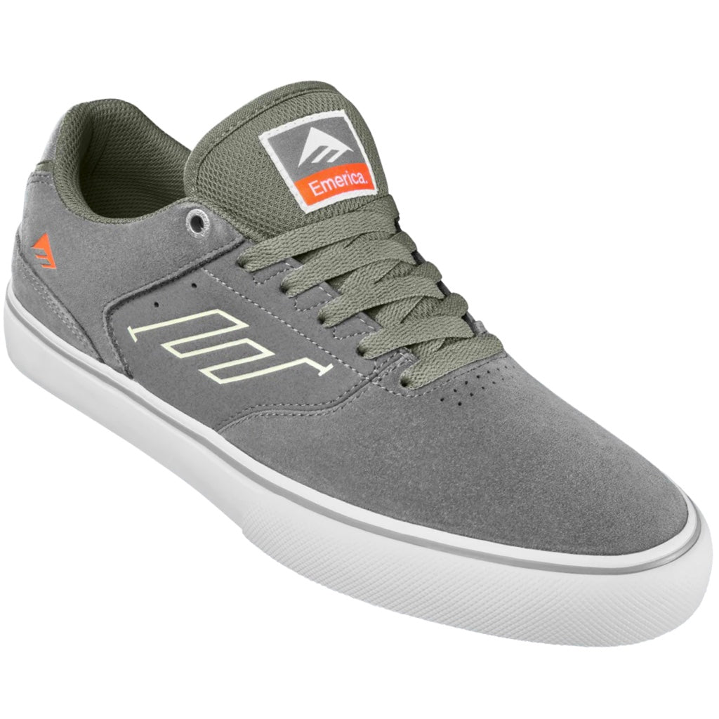 EMERICA THE LOW VULC GREY TAN TRAINERS