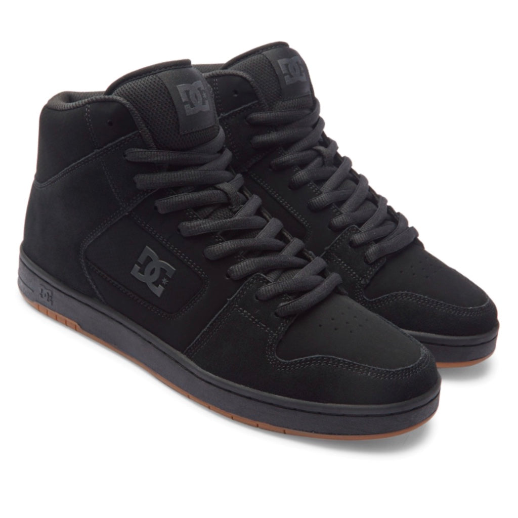 DC SHOES MANTECA 4 HI BLACK BLACK GUM TRAINERS