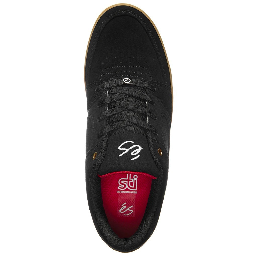 ÉS ACCEL SLIM BLACK GUM TRAINERS