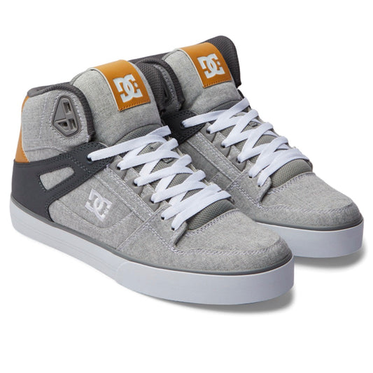 DC SHOES PURE HIGH TOP WC GREY GREY WHITE TRAINERS