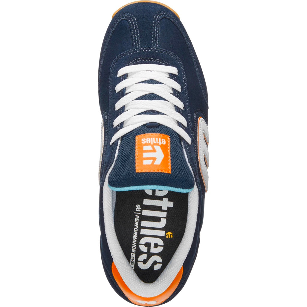 ETNIES LO-CUT 2 LS NAVY ORANGE WHITE TRAINERS