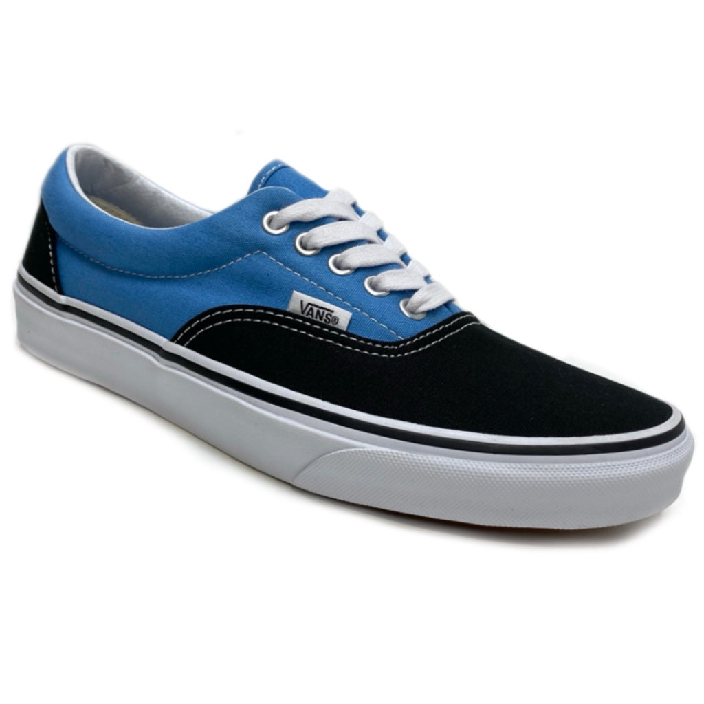 VANS ERA (CANVAS) BLACK CENDRE BLUE TRAINERS (UK 7 EUR 40.5)