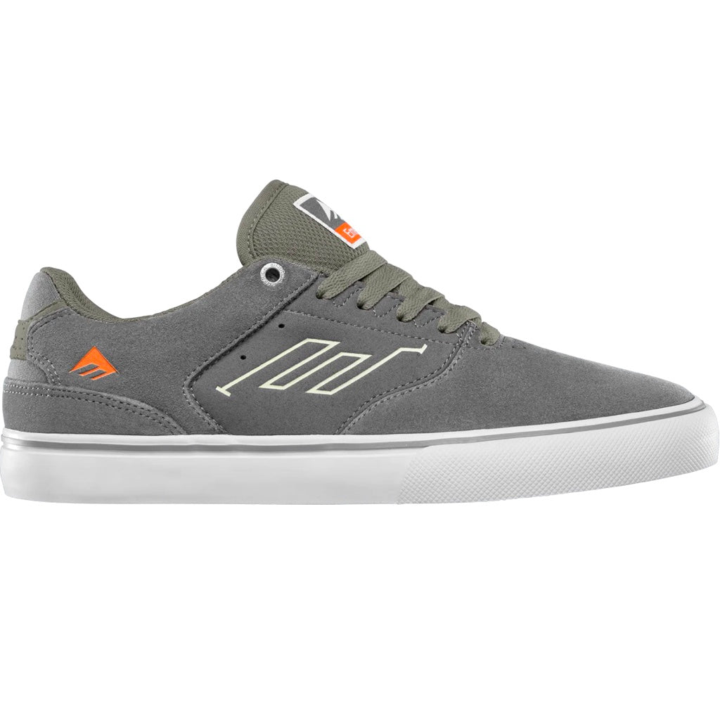 EMERICA THE LOW VULC GREY TAN TRAINERS