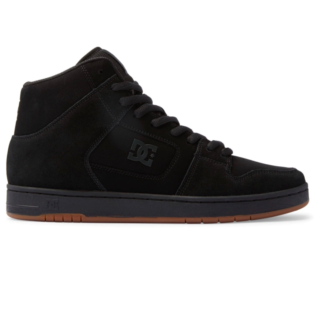 DC SHOES MANTECA 4 HI BLACK BLACK GUM TRAINERS