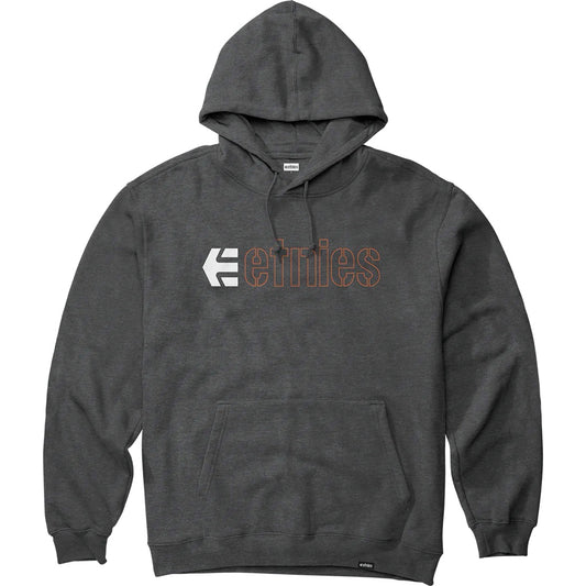 ETNIES ECORP CHARCOAL HEATHER PULLOVER HOODIE