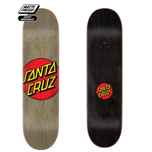 SANTA CRUZ LOGO DECK CLASSIC DOT BROWN 8.375