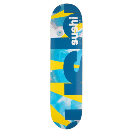 SUSHI DECKS SPECTRUM LOGO YELLOW TEAL 8