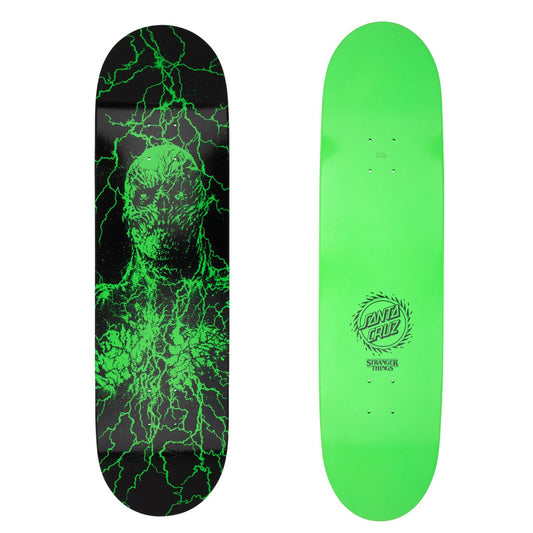 SANTA CRUZ DECK STRANGER THINGS VECNA BLACK GREEN 8.5