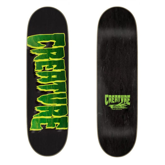 CREATURE DECK LOGO OUTLINE STUMPS BLACK 8.6