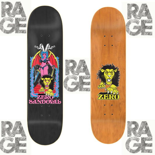 ZERO SKATEBOARD SANDOVAL LION QUEEN DECK 8.25