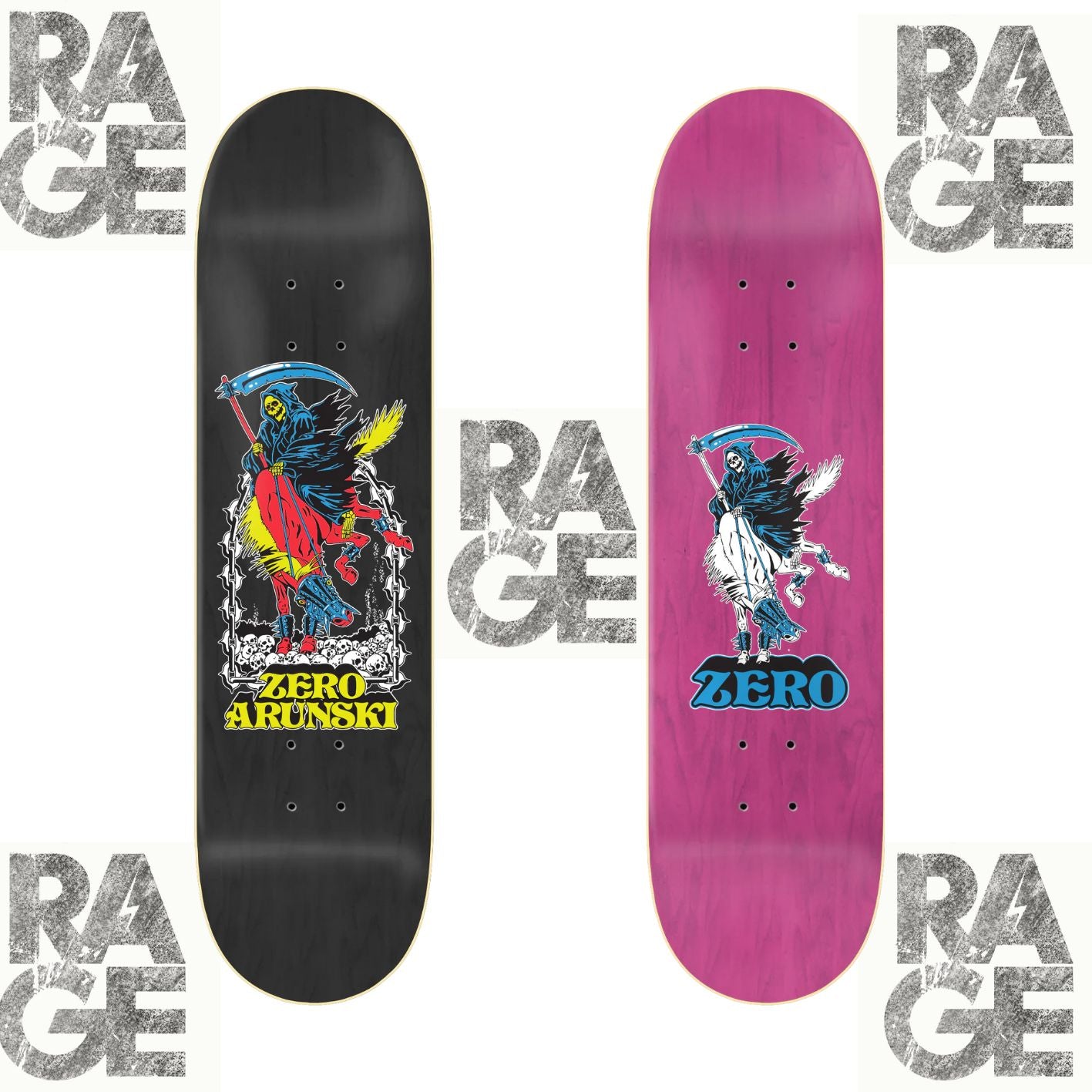 ZERO SKATEBOARDS ARUNSKI DARK HORSE DECK 8.62