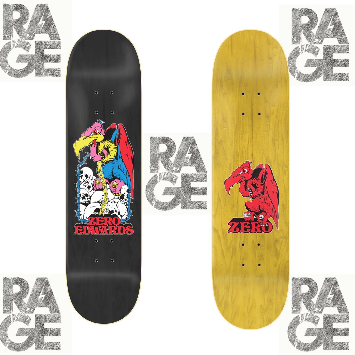 ZERO SKATEBOARDS EDWARDS VULTURE DECK 8.50