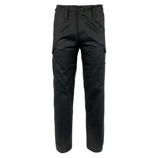 BLACK HEAVYWEIGHT COMBAT TROUSERS