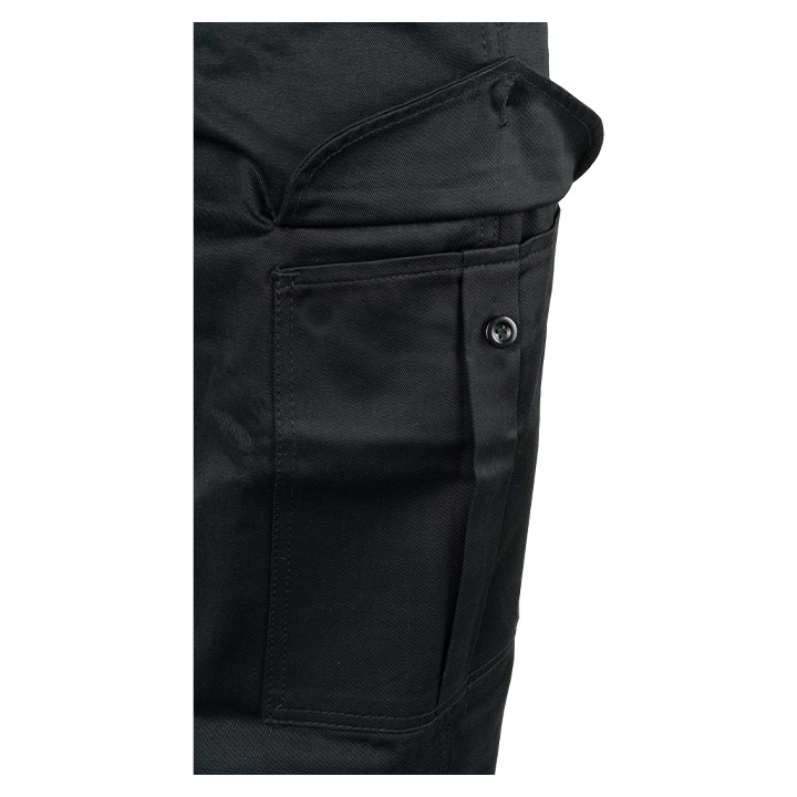 BLACK HEAVYWEIGHT COMBAT TROUSERS