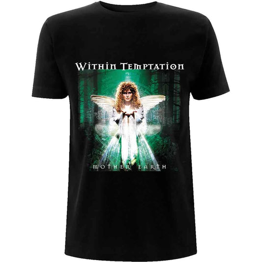 Within Temptation Unisex T-Shirt: Mother Earth (Black) (Back Print)
