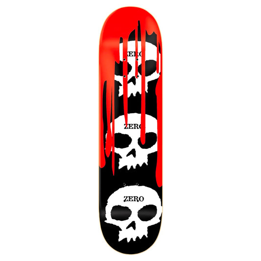 ZERO SKATEBOARD 3 SKULL BLOOD DECK 8.25"