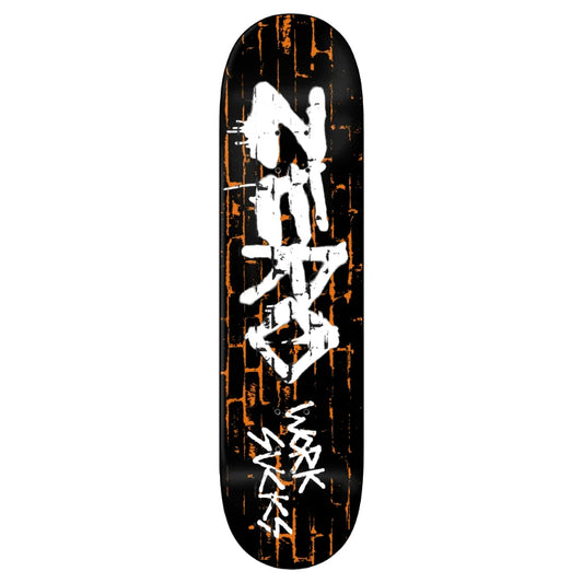 Zero Skateboard Deck Work Sucks 30 yr reissue 8.5
