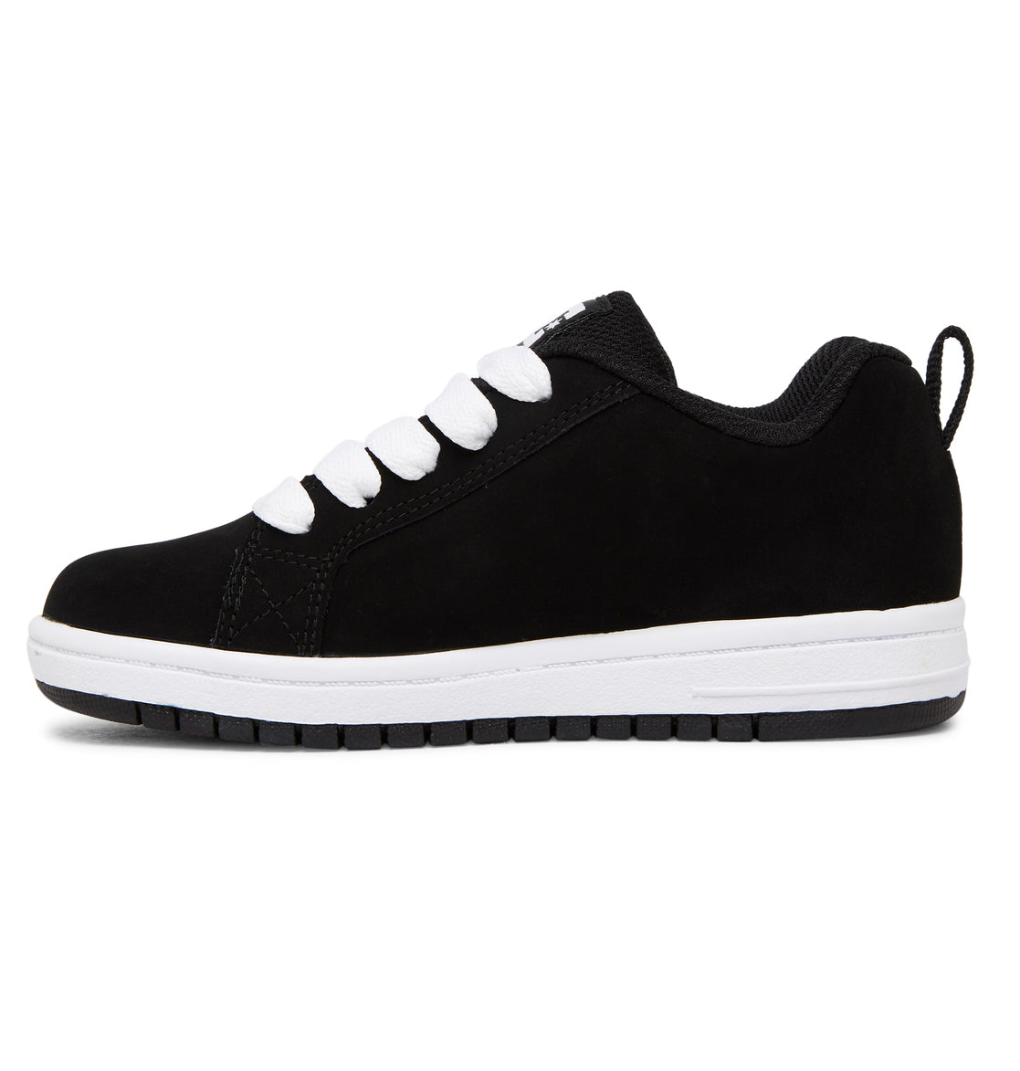 DC SHOES COURT GRAFFIK BLACK WHITE YOUTH TRAINERS