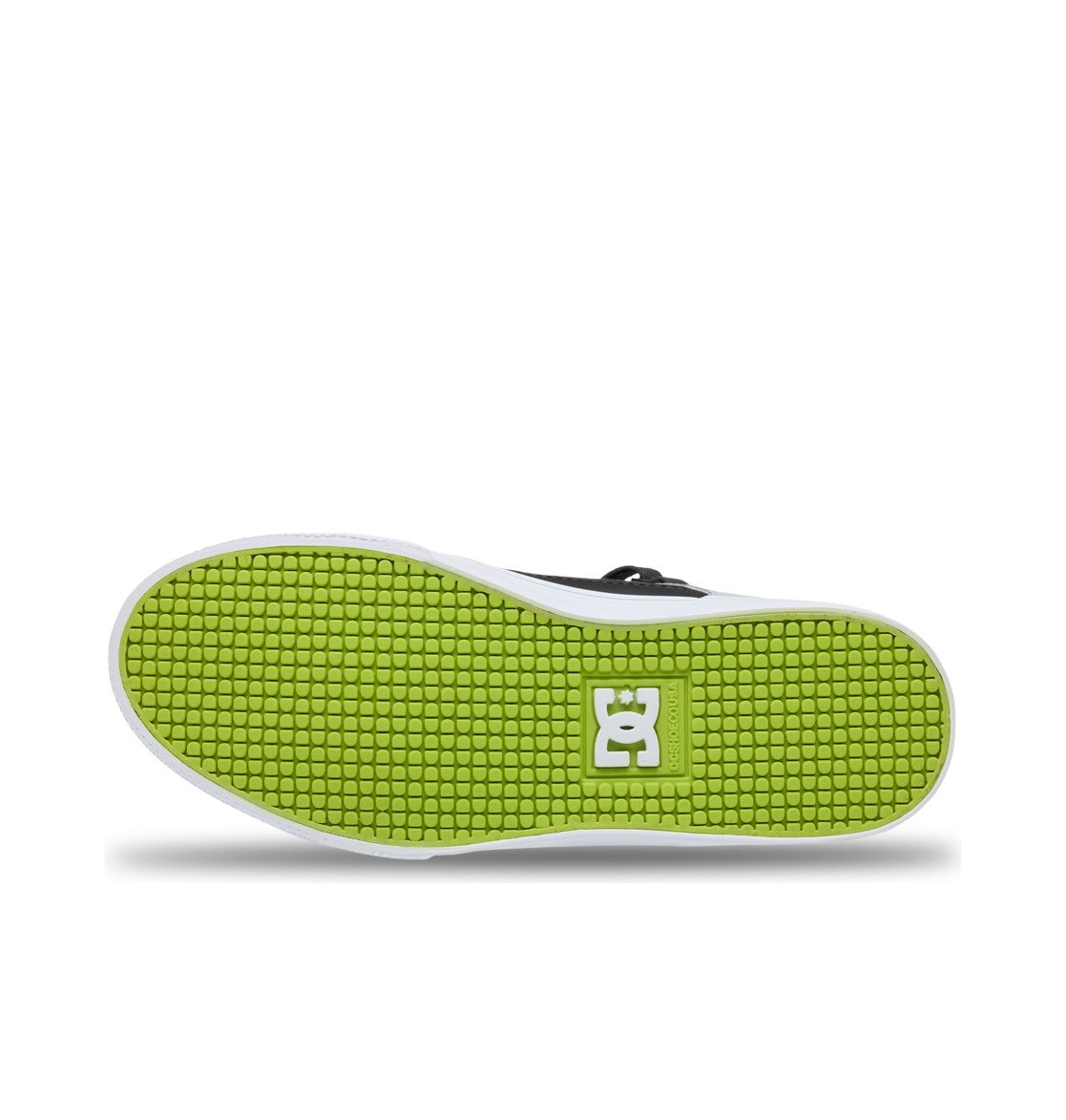 DC SHOES PURE HI-TOP EV GREY BLACK LIME GREEN YOUTH KIDS TRAINERS