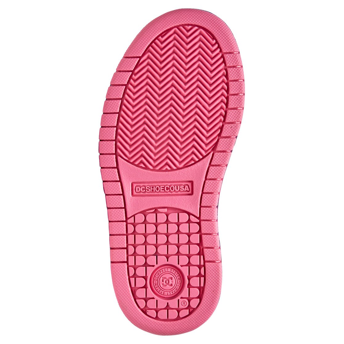 DC SHOES COURT GRAFFIK BLACK PINK YOUTHS TRAINERS