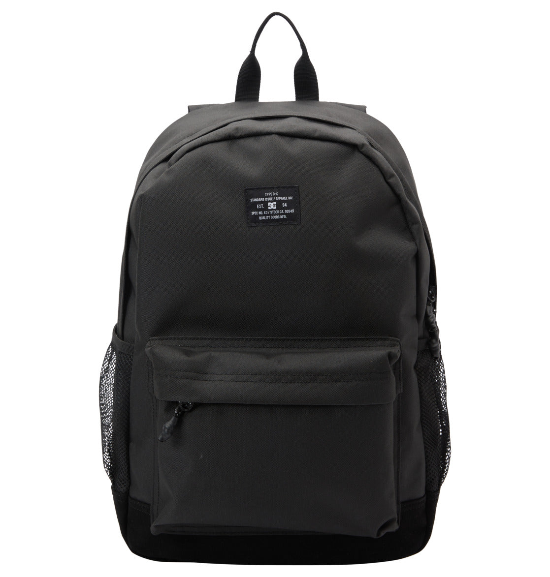 DC SHOES BACKSIDER CORE BLACK BACKPACK