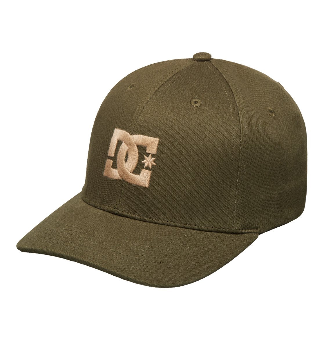 DC SHOES CAP STAR BRONZE GREEN FLEXFIT CAP HAT