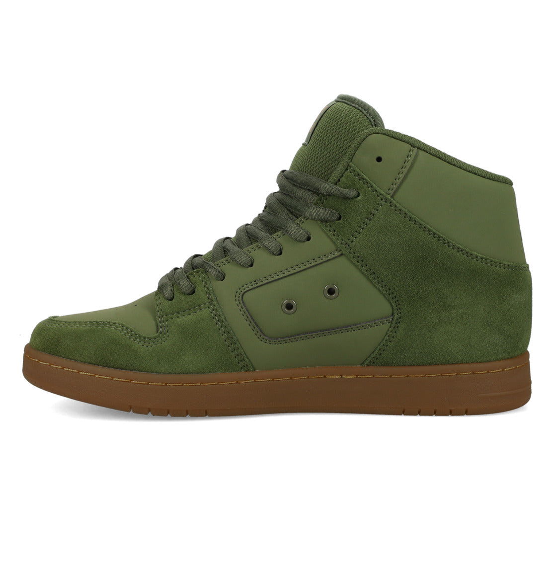 DC SHOES MANTECA 4 HI GREEN GUM TRAINERS