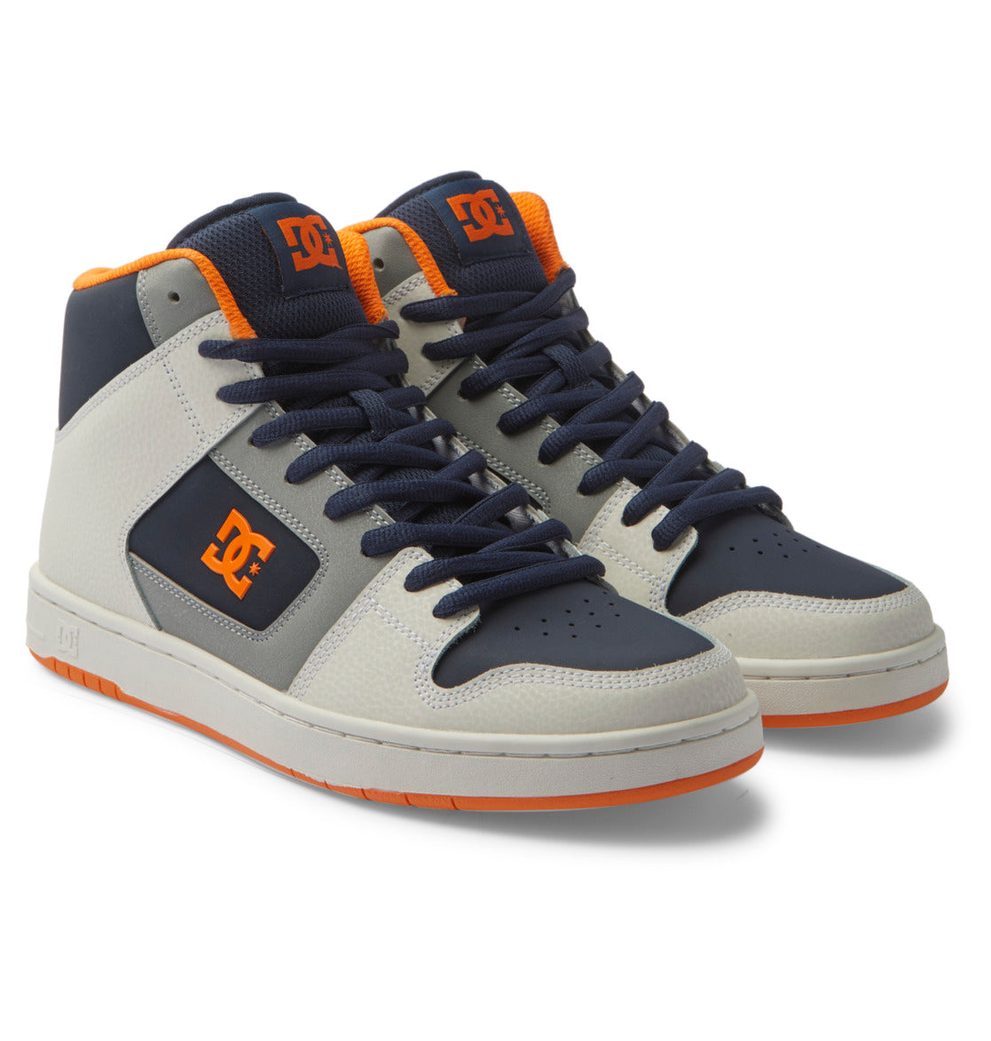 DC SHOES MANTECA HI NAVY GREY ORANGE TRAINERS – Rageclothingstore