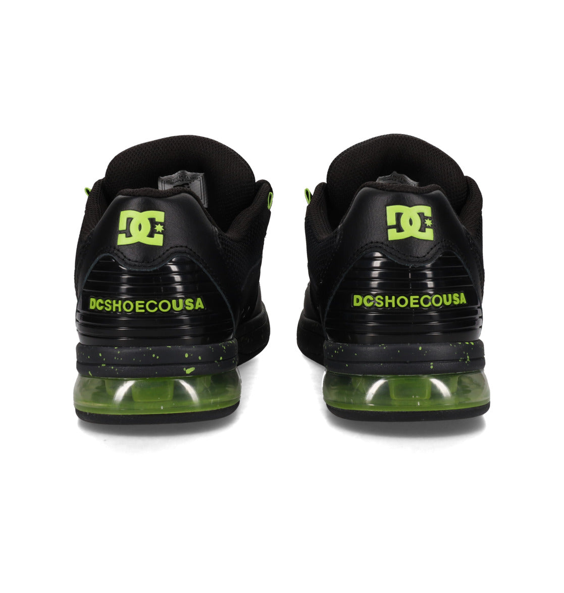 DC SHOES VERSATILE  LE BLACK LIME TRAINERS