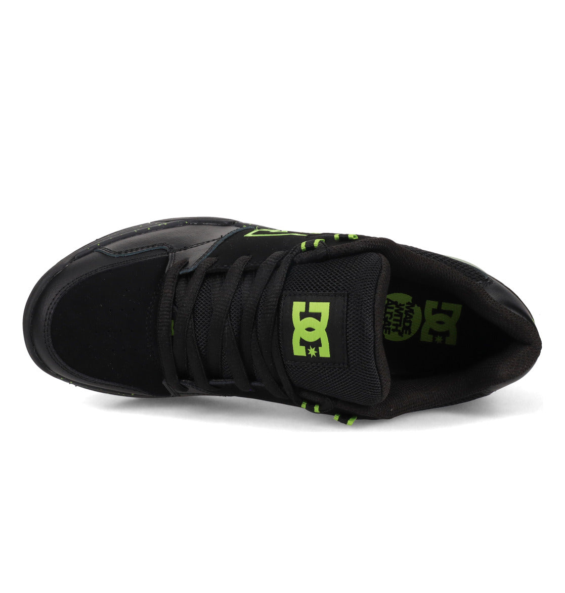 DC SHOES VERSATILE  LE BLACK LIME TRAINERS