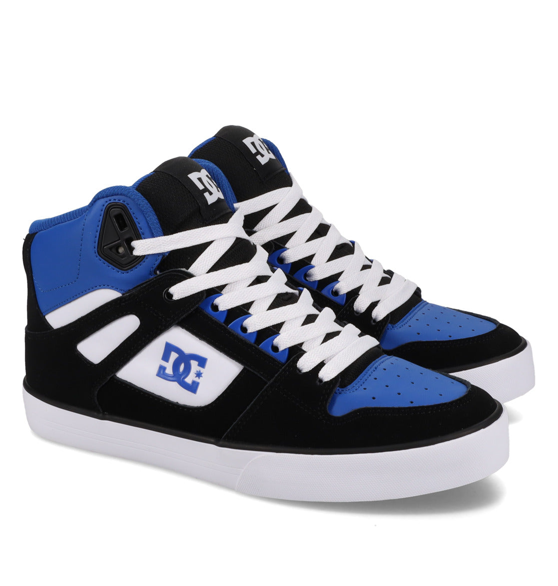 DC SHOES PURE HIGH TOP WC BLUE BLACK WHITE TRAINERS