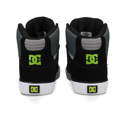 DC SHOES PURE HIGH TOP WC BLACK GREY LIME TRAINERS