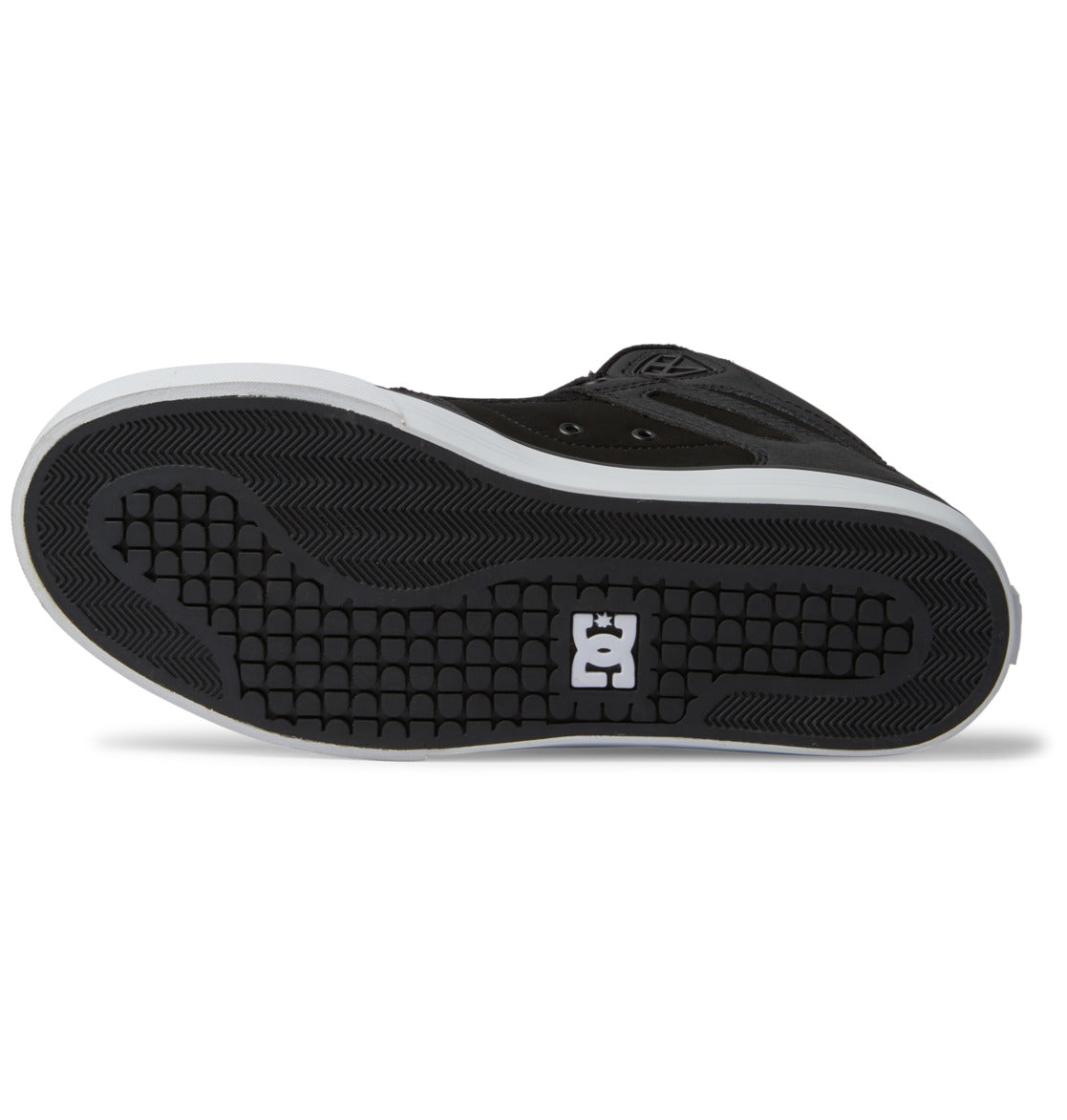 DC SHOES PURE HIGH TOP WC BLACK BLACK WHITE TRAINERS