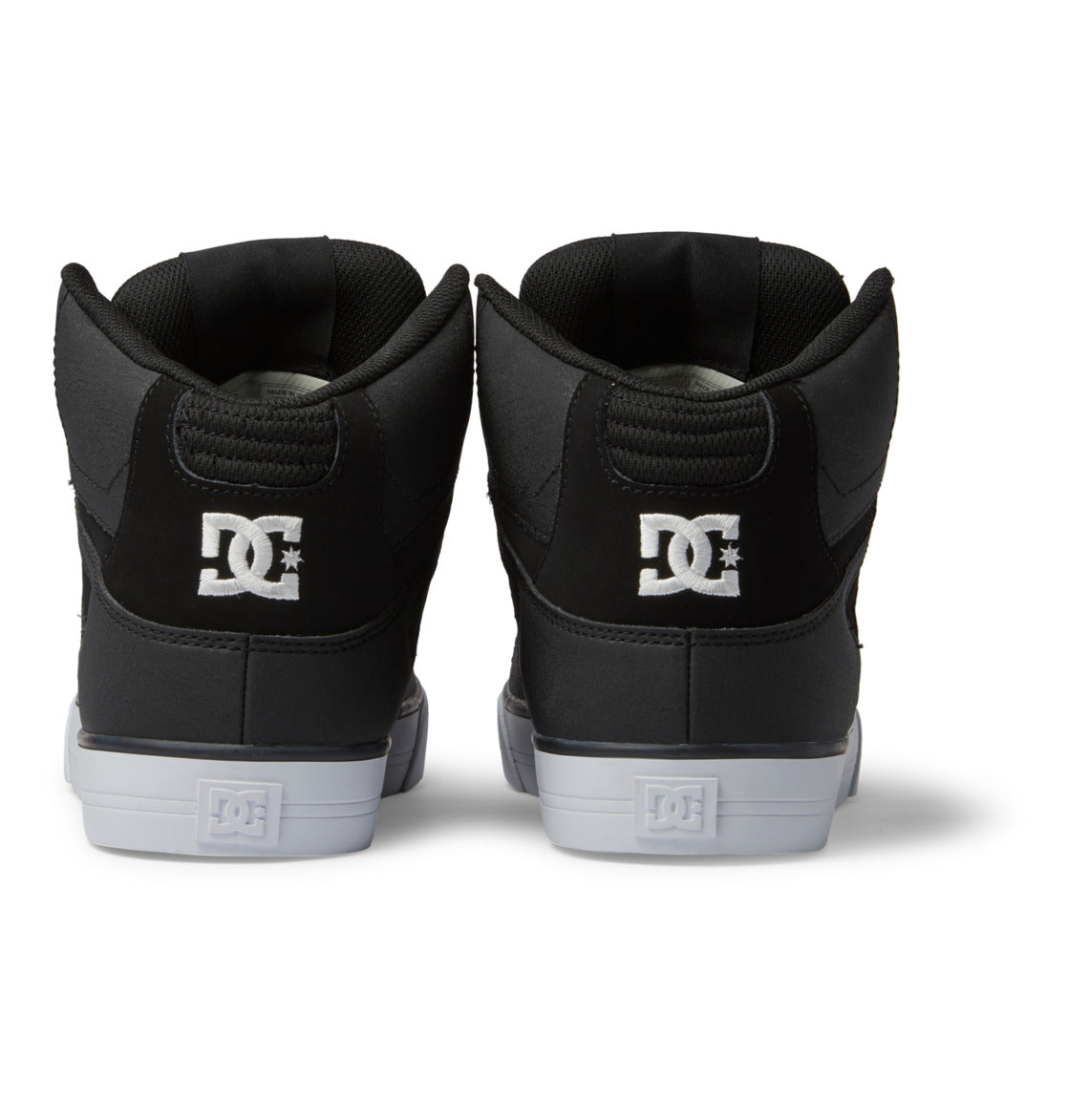 DC SHOES PURE HIGH TOP WC BLACK BLACK WHITE TRAINERS