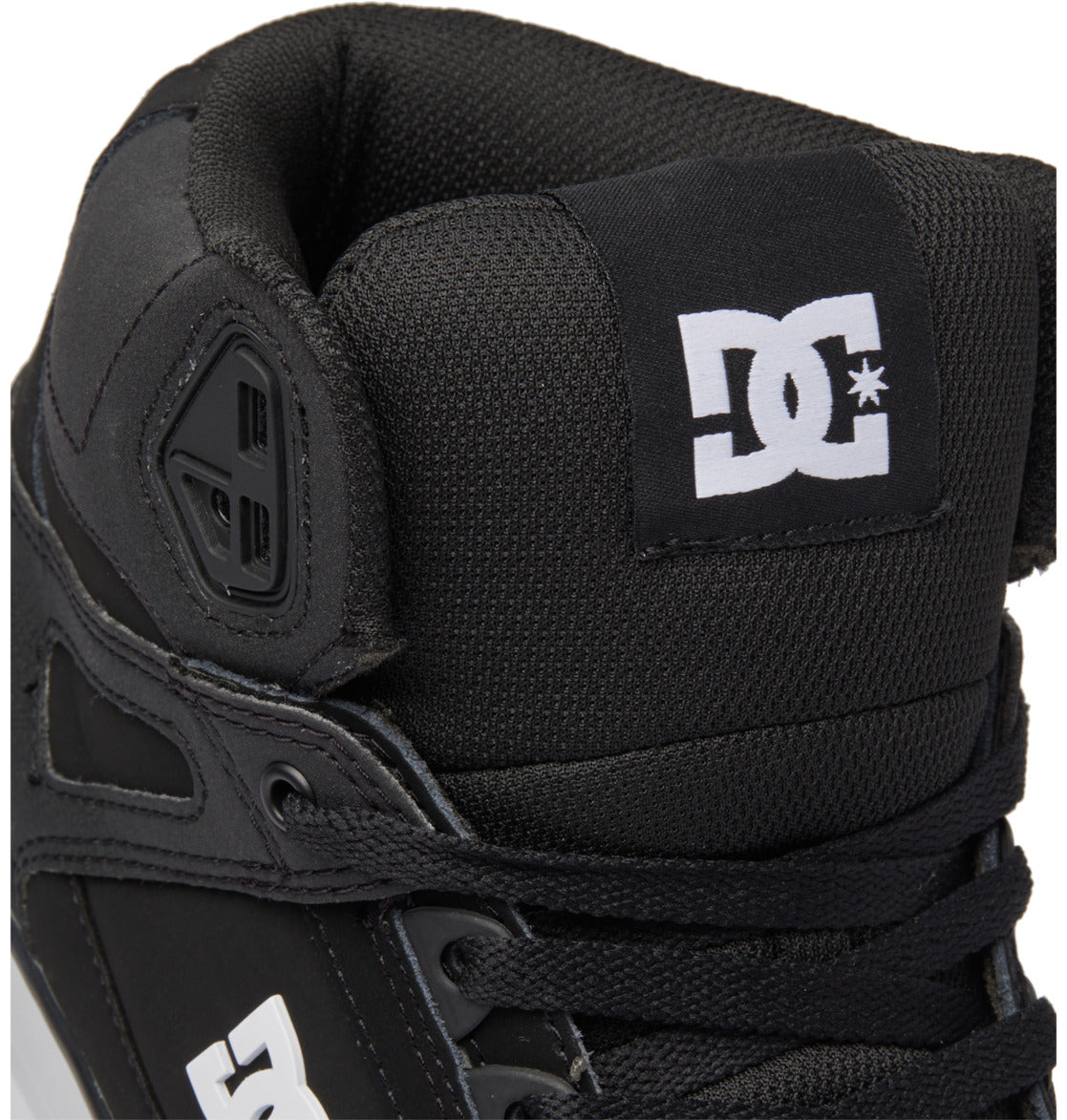 DC SHOES PURE HIGH TOP WC BLACK BLACK WHITE TRAINERS