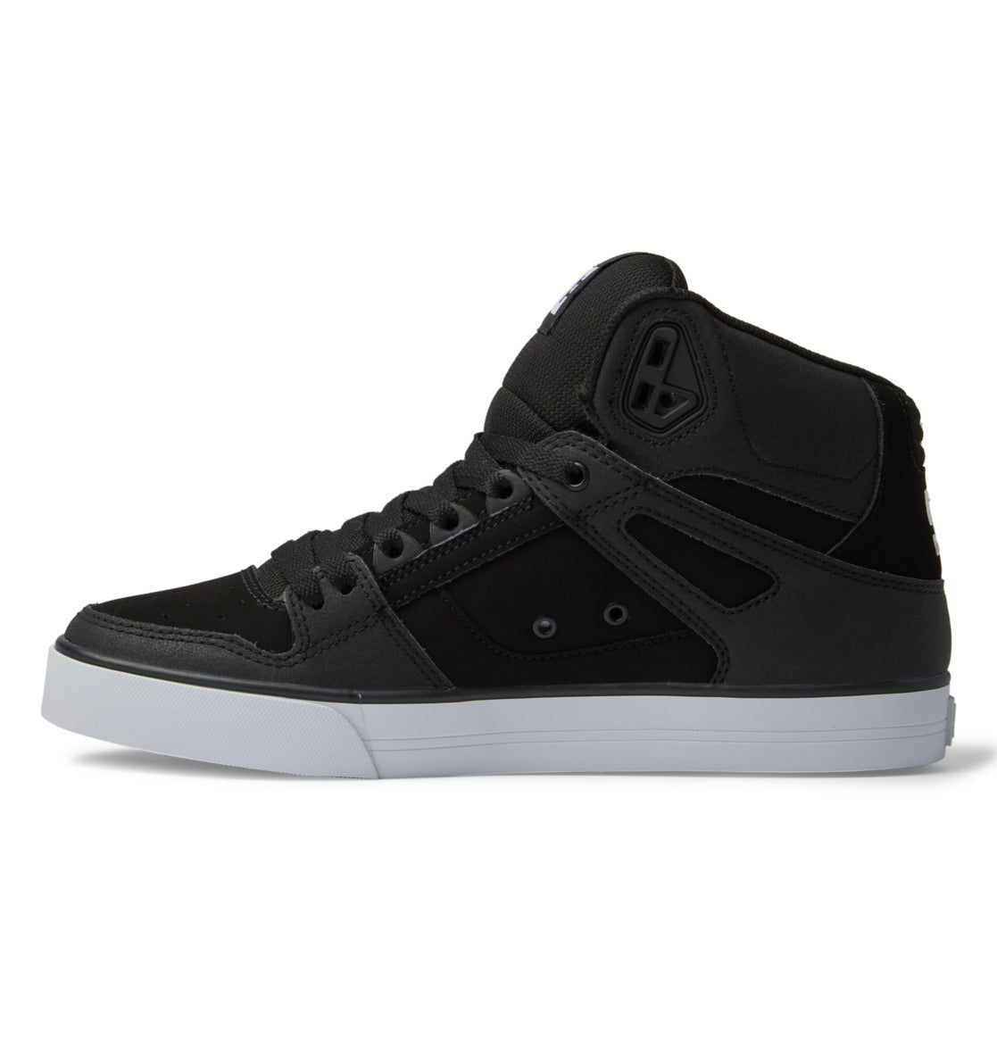 DC SHOES PURE HIGH TOP WC BLACK BLACK WHITE TRAINERS