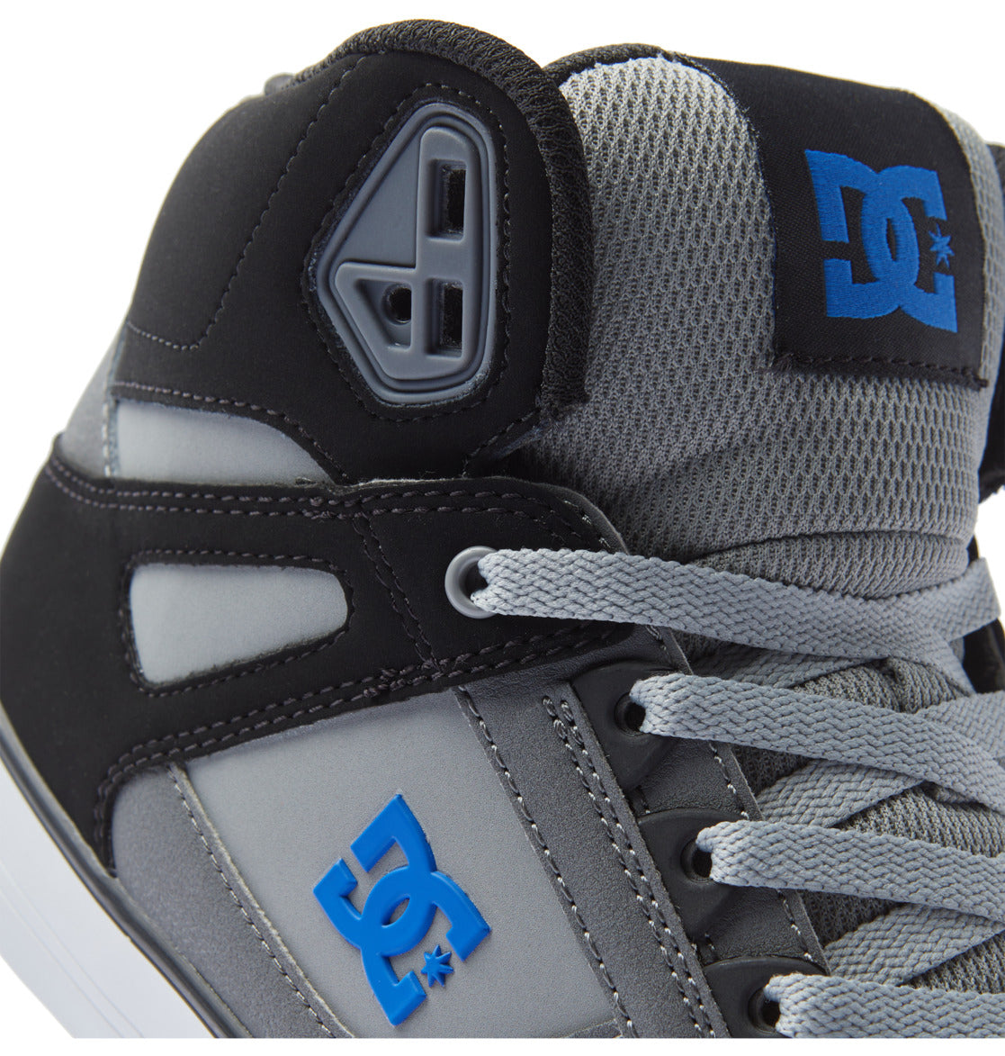 DC SHOES PURE HIGH TOP WC BLACK GREY BLUE TRAINERS