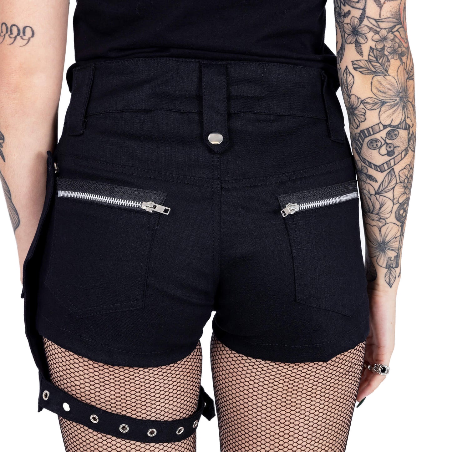 POIZEN HEARTLESS ALYANA SHORTS LADIES BLACK